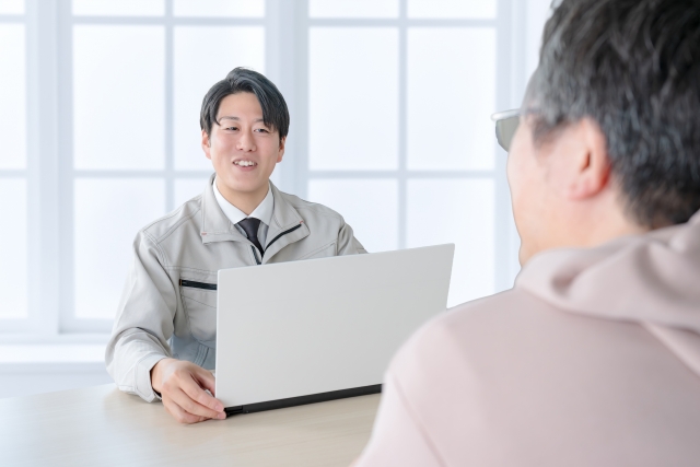 塗料選定の様子